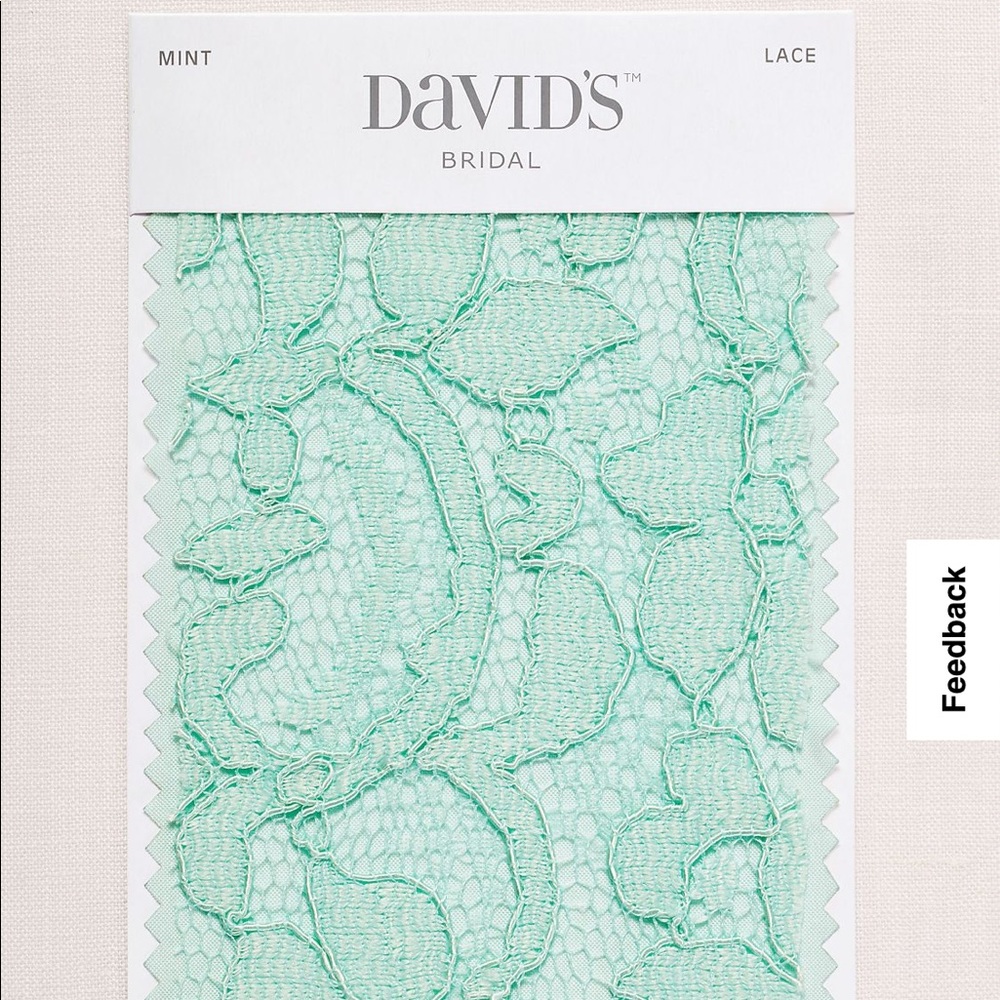 David’s Bridal - Lace and Mesh Long Strapless Dress in Mint